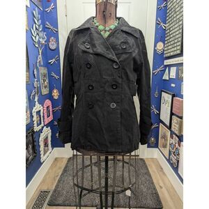 Mossimo Double-Breasted Trench Pea Coat Jacket